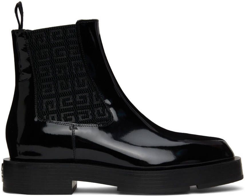 Givenchy Black Squared Chelsea Boots - Picture 5