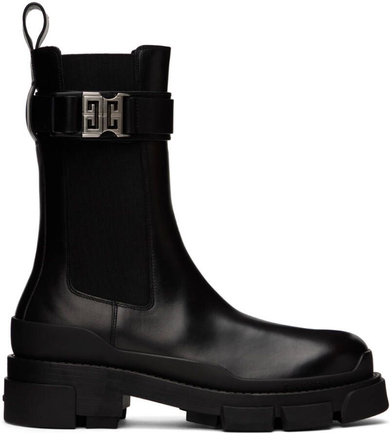 Givenchy Black Terra Chelsea Boots - Picture 3