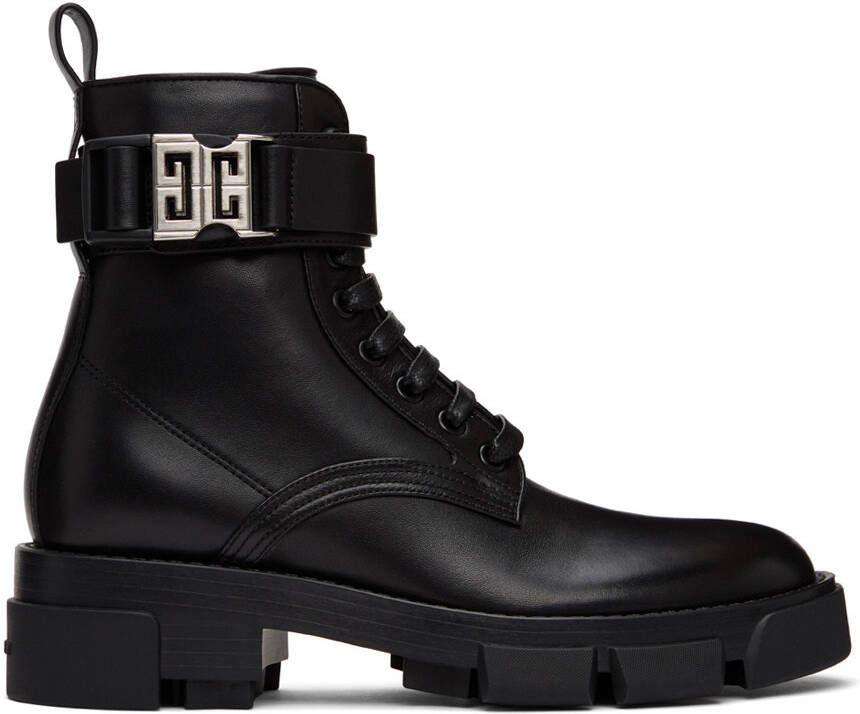 Givenchy Black Terra Combat Boots - Picture 4