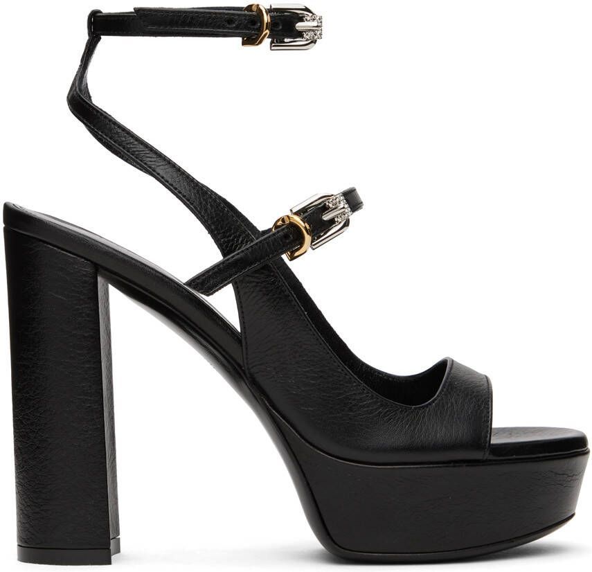 Givenchy Black Voyou Sandals - Picture 5