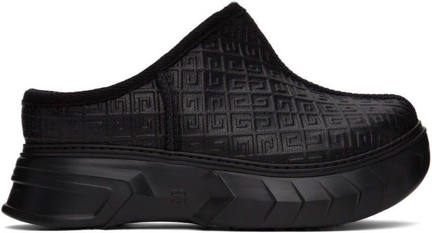 Givenchy Black Winter Marshmallow Slippers - Picture 4