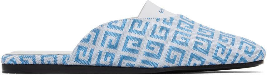Givenchy Blue Bedford Mules - Picture 5