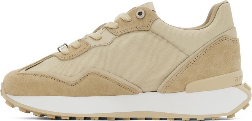 Givenchy Beige Paneled Logo Sneakers - Picture 3