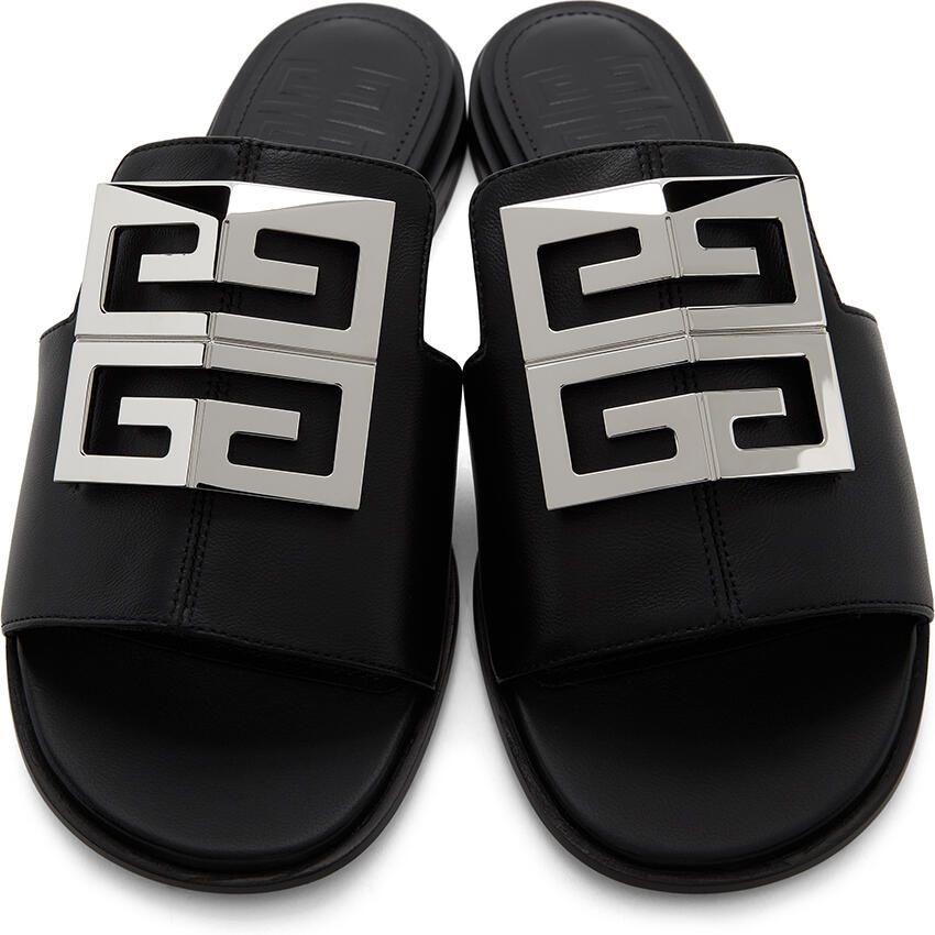 Givenchy Black 4G Flat Mules