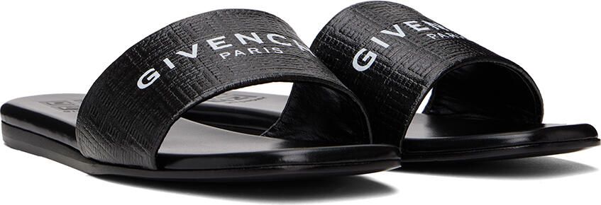 Givenchy Black 4G Flat Sandals - Picture 2
