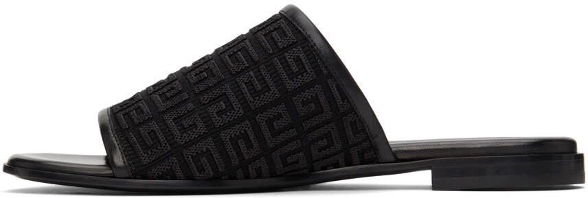 Givenchy Black 4G Mule Flat Sandals - Picture 4