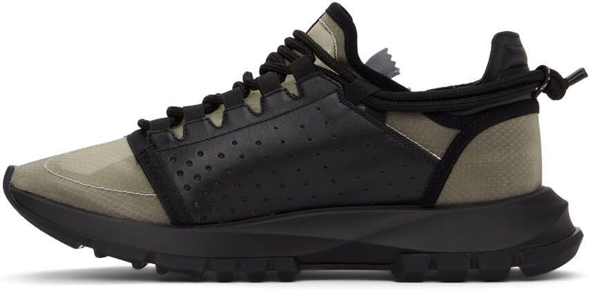 Givenchy Black & Grey Spectre Zip Sneakers - Picture 4