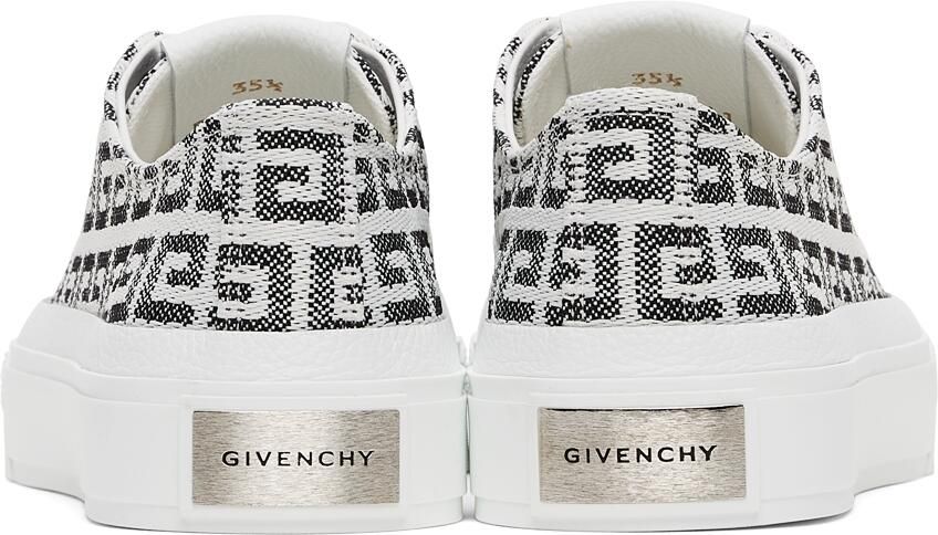 Givenchy Black & White 4G City Sneakers - Picture 2
