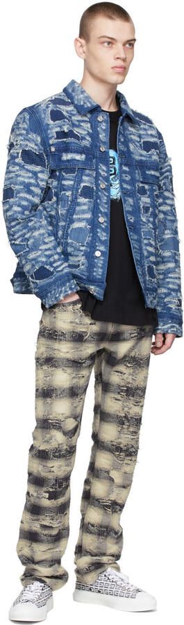 Givenchy Black & White 4G Jacquard City Sneakers - Picture 4