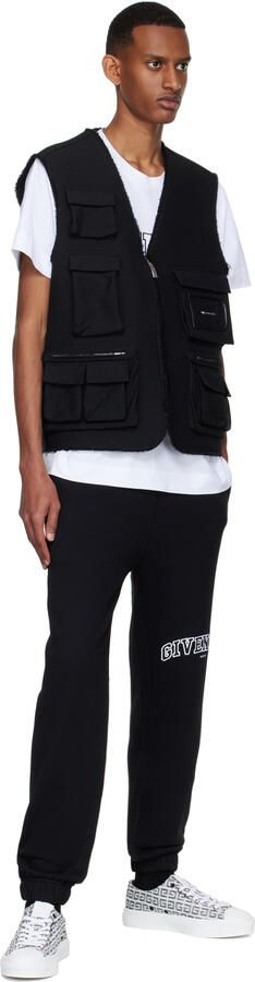 Givenchy Black & White 4G Jacquard City Sneakers - Picture 7