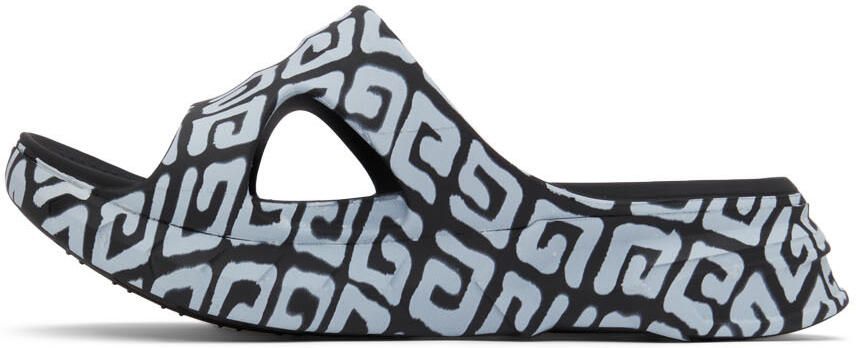 Givenchy Black & White Marshmallow Sandals - Picture 3