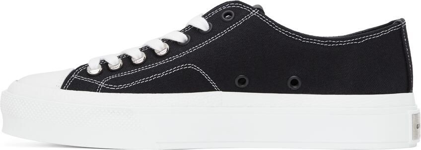 Givenchy Black Canvas City Sneakers - Picture 4