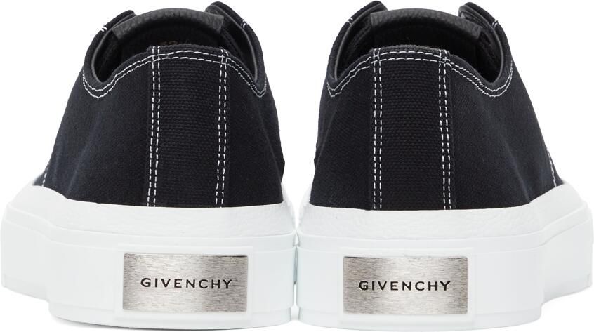 Givenchy Black Canvas City Sneakers - Picture 2