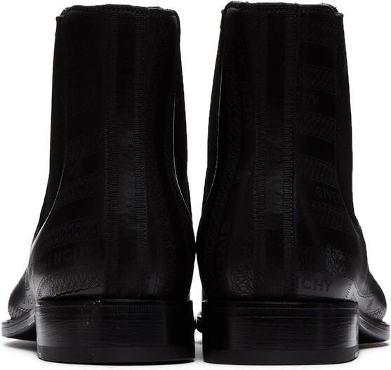Givenchy Black Classic Chelsea Boots - Picture 3