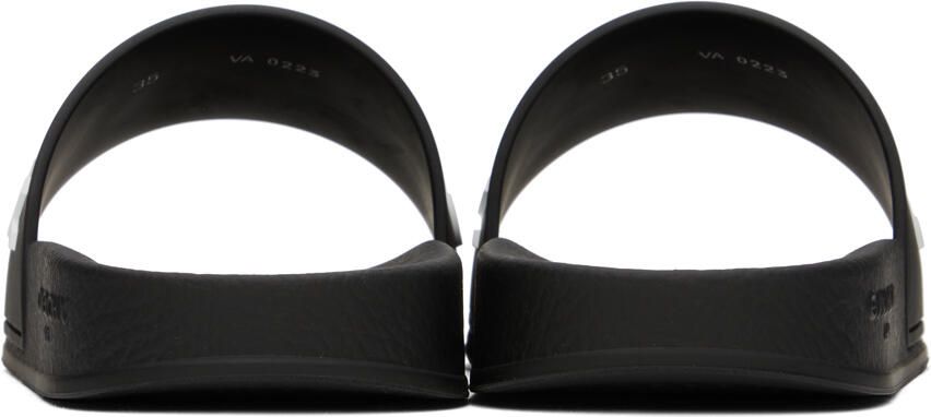 Givenchy Black Embossed Slides