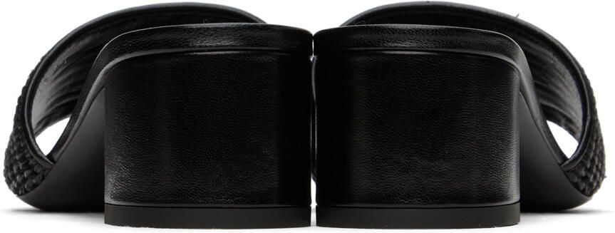 Givenchy Black Embroidered Heeled Sandals