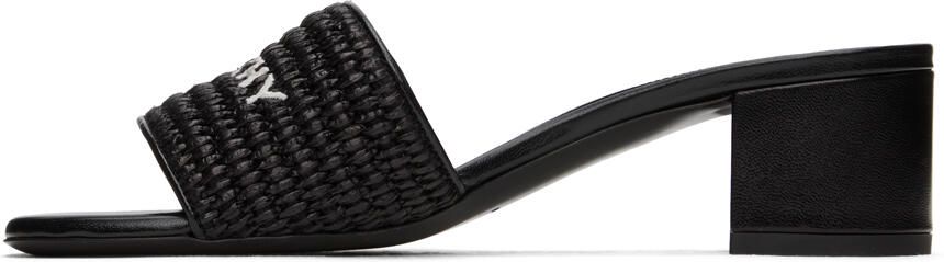 Givenchy Black Embroidered Heeled Sandals - Picture 4