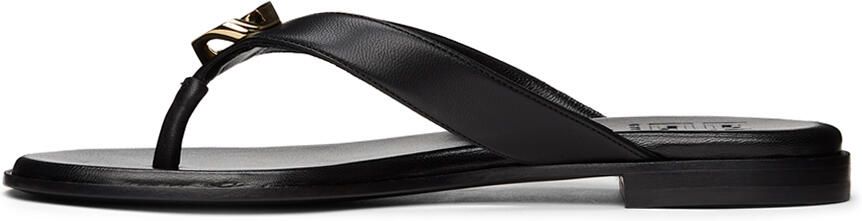 Givenchy Black G Chain Buckle Flat Sandals - Picture 4