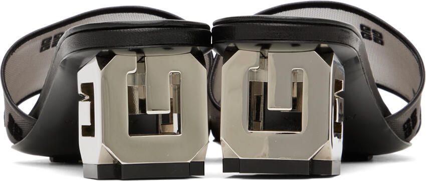 Givenchy Black G Cube Heeled Sandals
