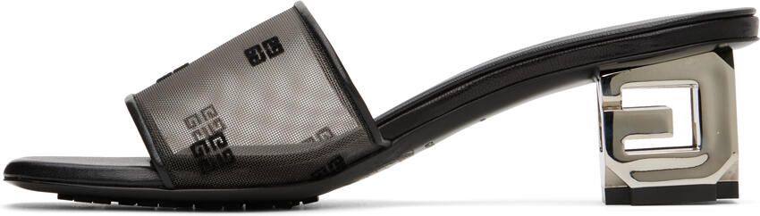 Givenchy Black G Cube Heeled Sandals - Picture 3