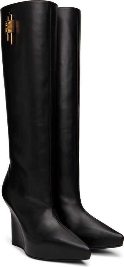 Givenchy Black G-Lock Boots - Picture 2