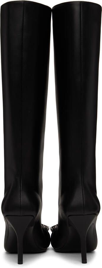 Givenchy Black G Woven Boots - Picture 5