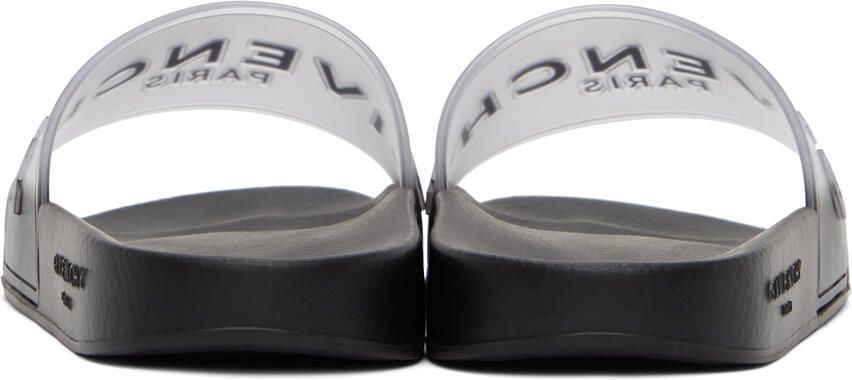 Givenchy Black Logo Flat Slides
