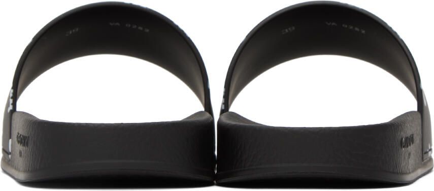 Givenchy Black Logo Printed Slides