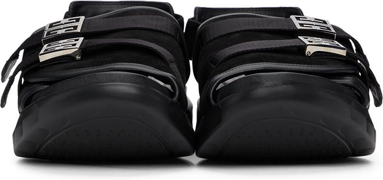 Givenchy Black Marshmallow Slingback Sandals - Picture 3