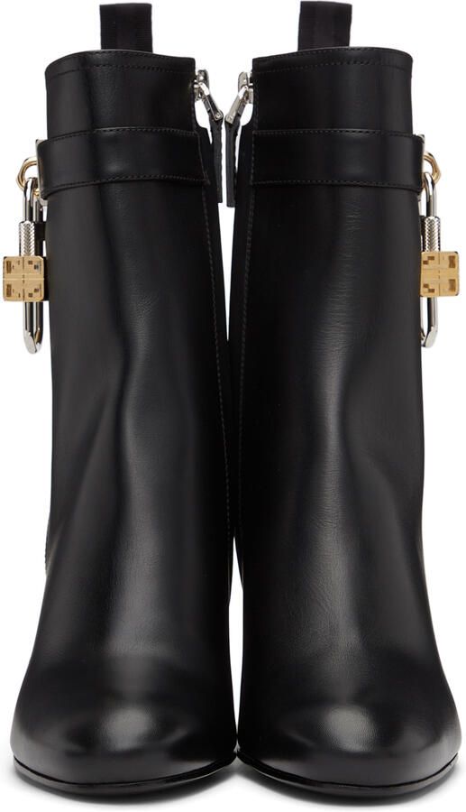 Givenchy Black Padlock Boots - Picture 2