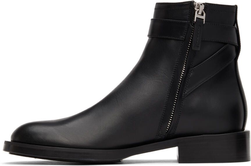 Givenchy Black Padlock Boots - Picture 3