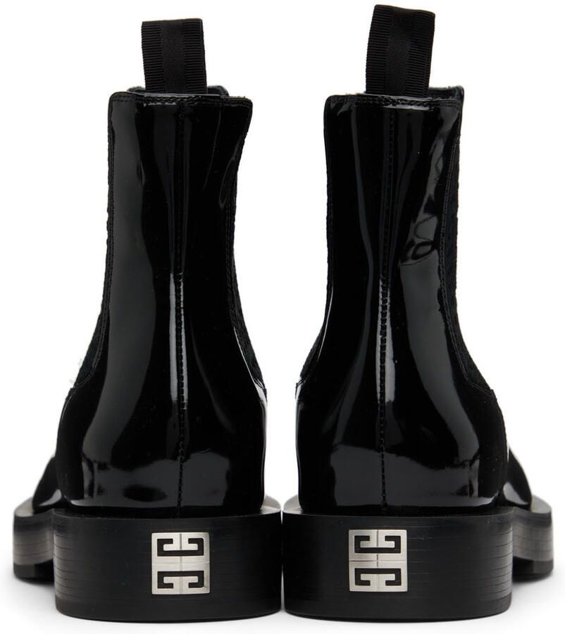 Givenchy Black Squared Chelsea Boots