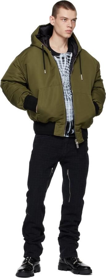 Givenchy Black Terra Shearling-Lined Combat Boots - Picture 4