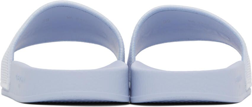 Givenchy Blue Embroidered Slides