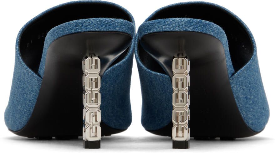 Givenchy Blue G Cube Denim Mules