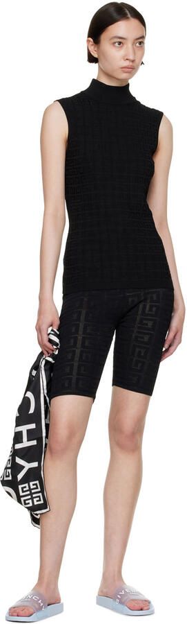 Givenchy Blue Logo Flat Sandals - Picture 3