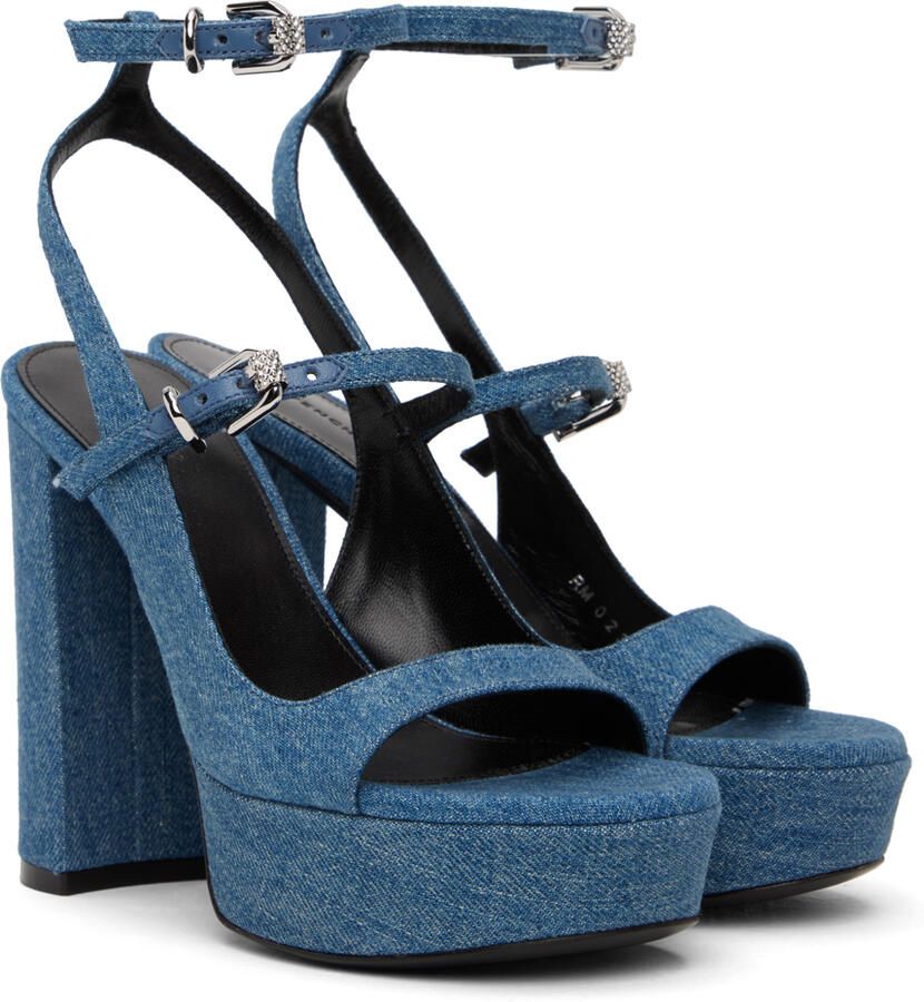 Givenchy Blue Voyou Heeled Sandals