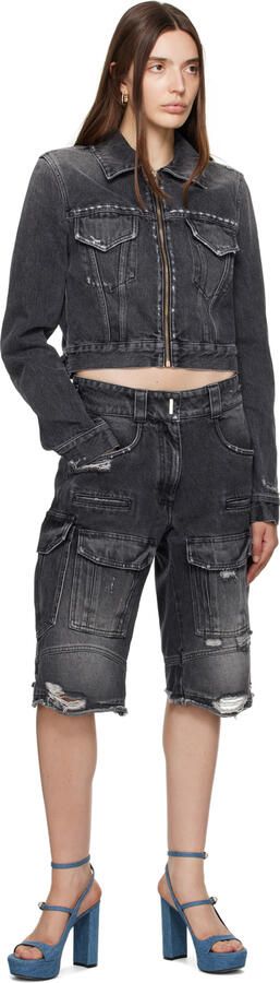 Givenchy Blue Voyou Heeled Sandals - Picture 4