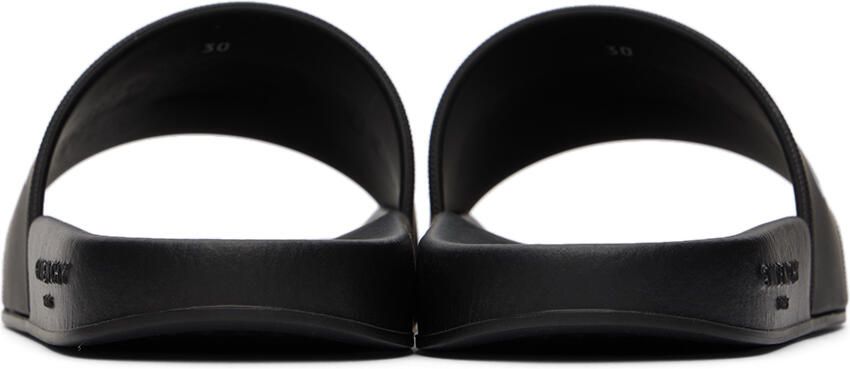 Givenchy Kids Black Logo Slides