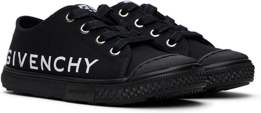 Givenchy Kids Black Logo Sneakers - Picture 2