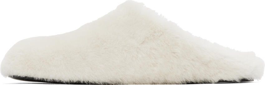 Givenchy Off-White 4G Shearling Slippers - Picture 4