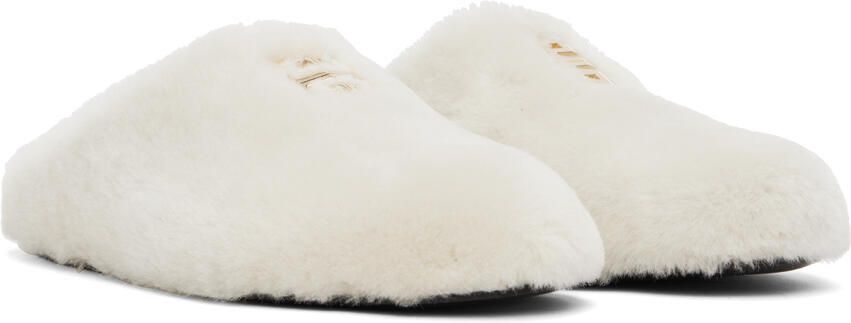 Givenchy Off-White 4G Shearling Slippers - Picture 2