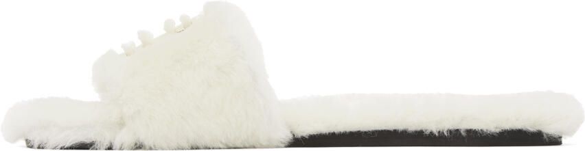 Givenchy Off-White Shearling 4G Mules - Picture 4