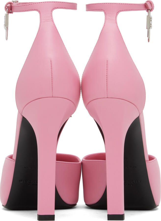 Givenchy Pink G-Lock Platform Heels - Picture 3
