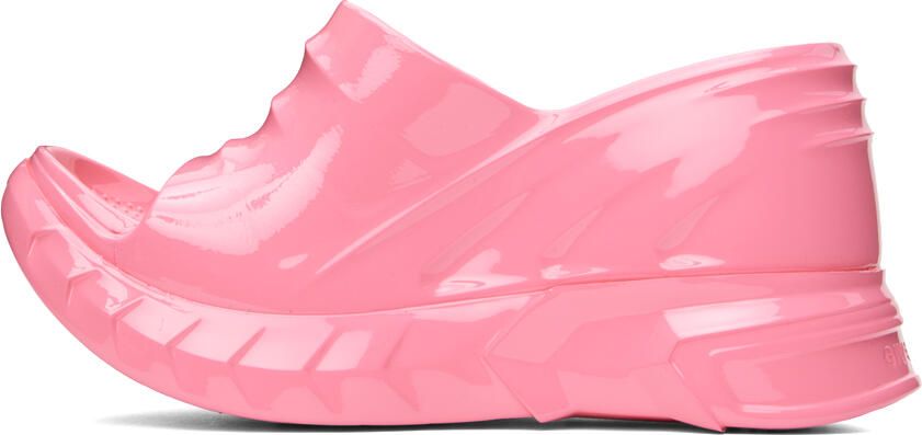 Givenchy Pink Marshmallow Platform Sandals - Picture 3