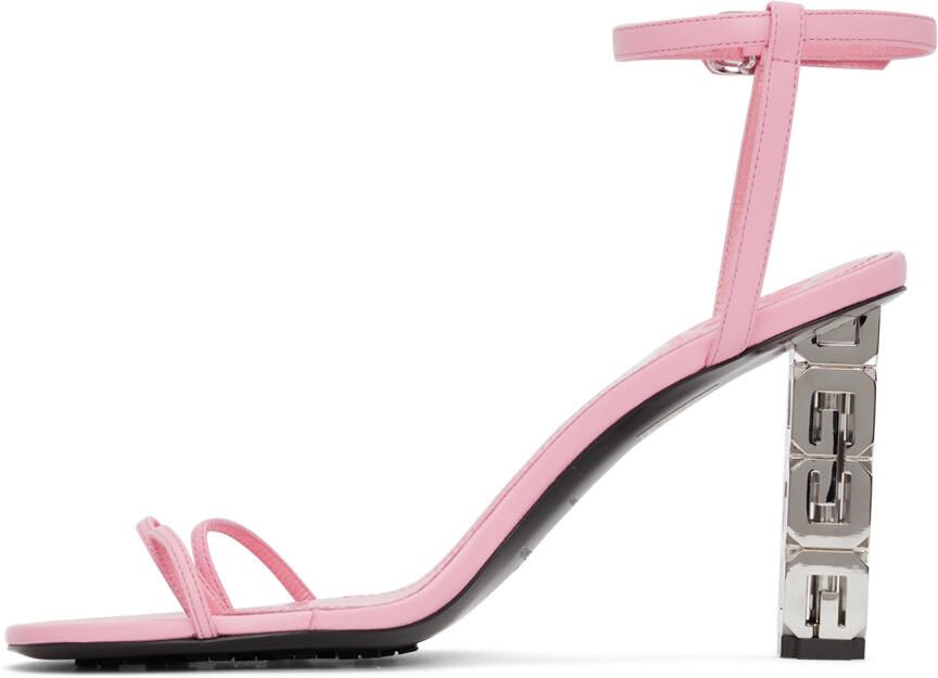 Givenchy Pink Triple Toes Heeled Sandals - Picture 3