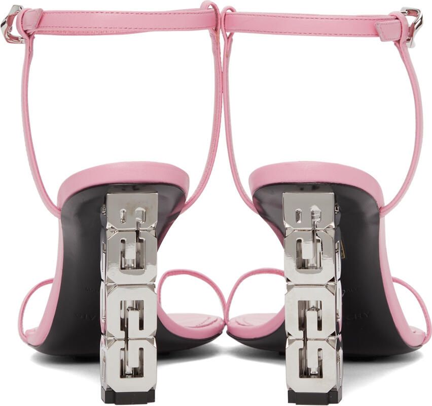 Givenchy Pink Triple Toes Heeled Sandals - Picture 2