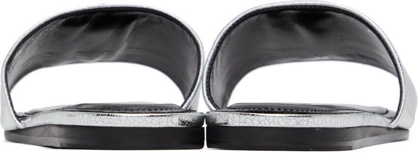 Givenchy Silver 4G Flat Mules