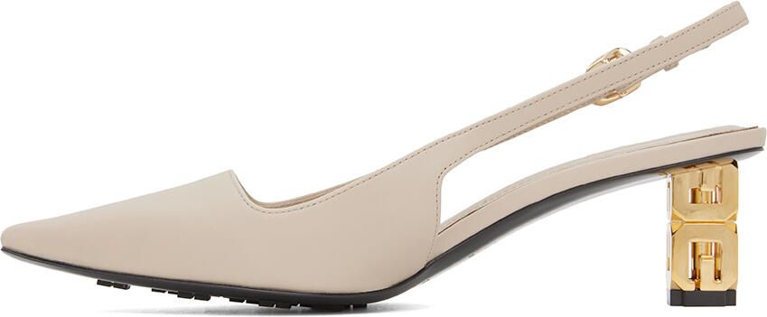 Givenchy Taupe G Cube Heels - Picture 3