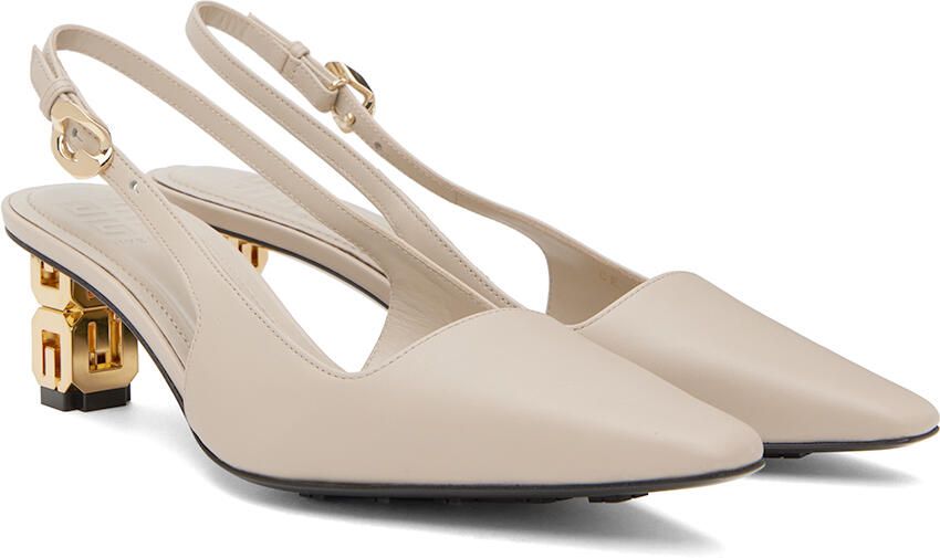 Givenchy Taupe G Cube Heels - Picture 2